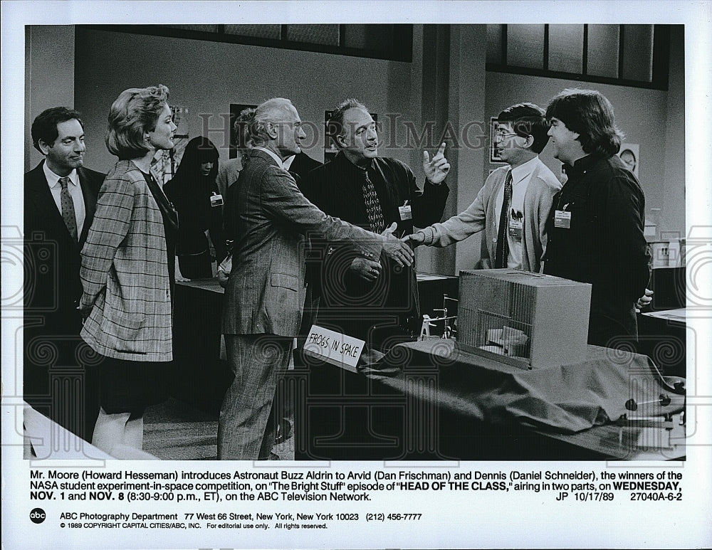 1989 Press Photo &quot;Head of the Class&quot; Howard Hesseman , D Schneider, D Frischman- Historic Images