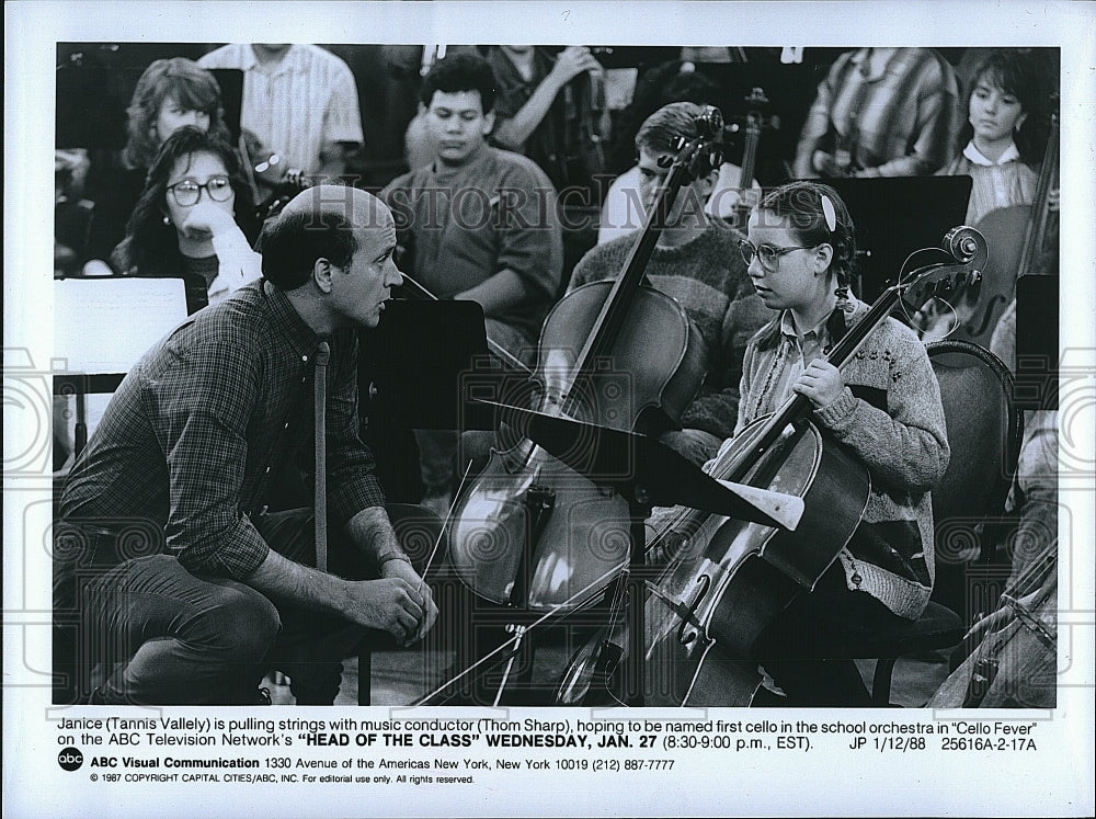 1988 Press Photo &quot;Head of the Class&quot; Tannis Vallely &amp; Thom Sharp- Historic Images