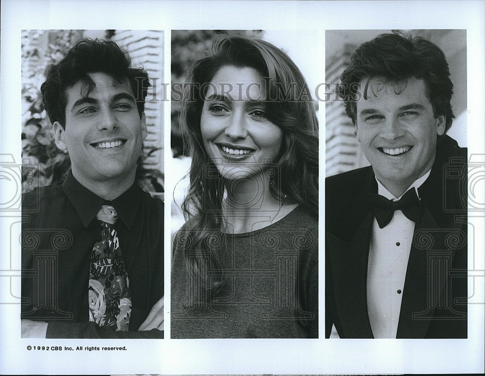 1991 Press Photo Johnathan Penner, Lynn Clark, Steven Eckholdt, &quot;Grapevine&quot;- Historic Images