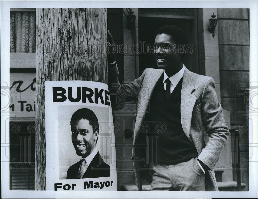 1985 Press Photo Actor Kevin Hooks in ABC-TV &quot;He&#39;s the Mayor&quot;.- Historic Images