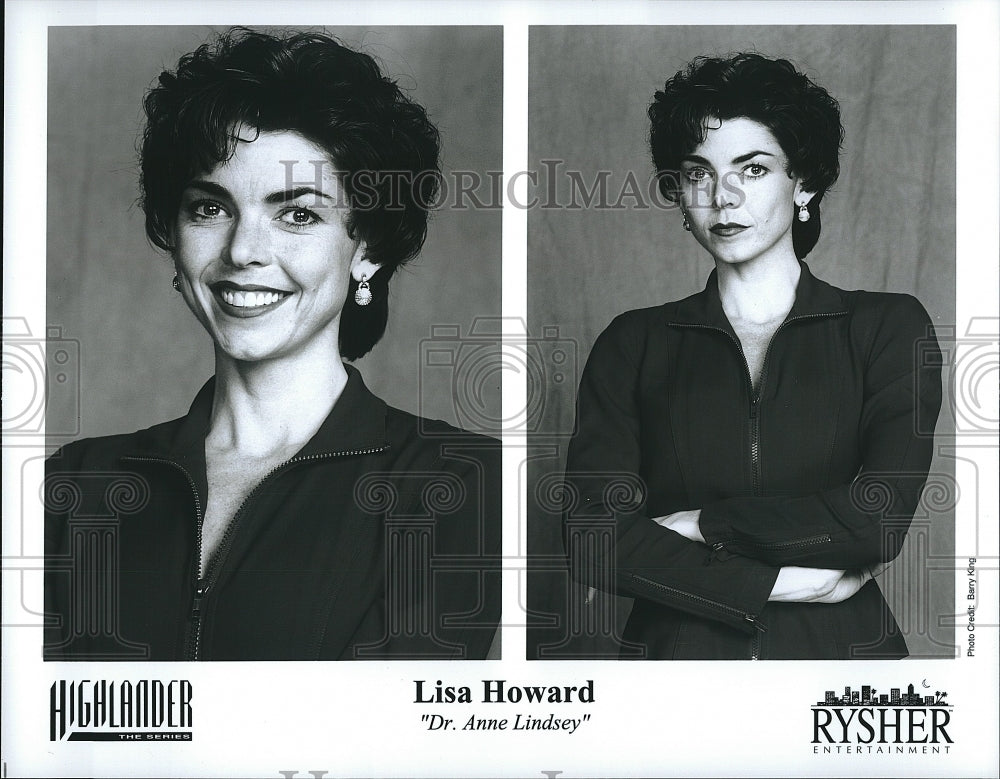 Press Photo Highlander The Series Actress Lisa Howard - Historic Images