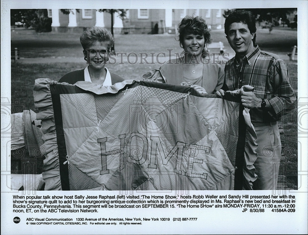 1988 Press Photo &quot;Home&quot; Rob Weller &amp; Sandy Hill, Carol Duval- Historic Images