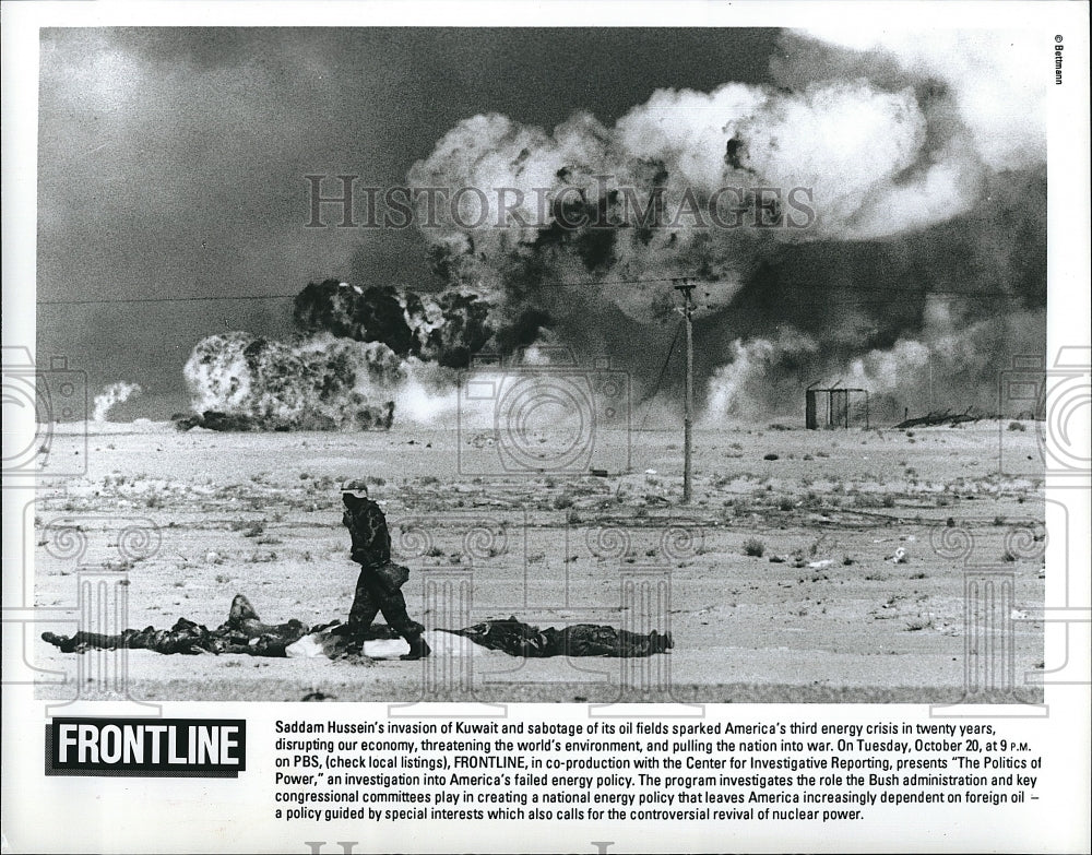 1998 Press Photo &quot;The Politics of Power&quot; on Frontline - Historic Images