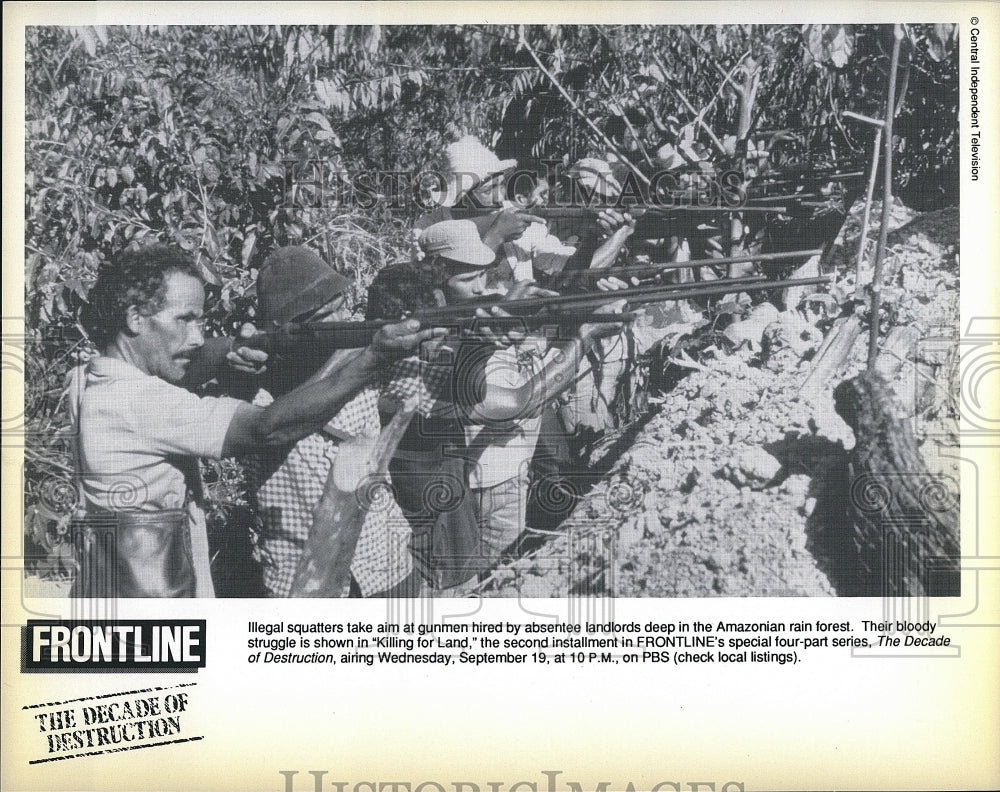 1989 Press Photo &quot;Frontline&quot; &quot;The Decade of Destruction&quot;- Historic Images