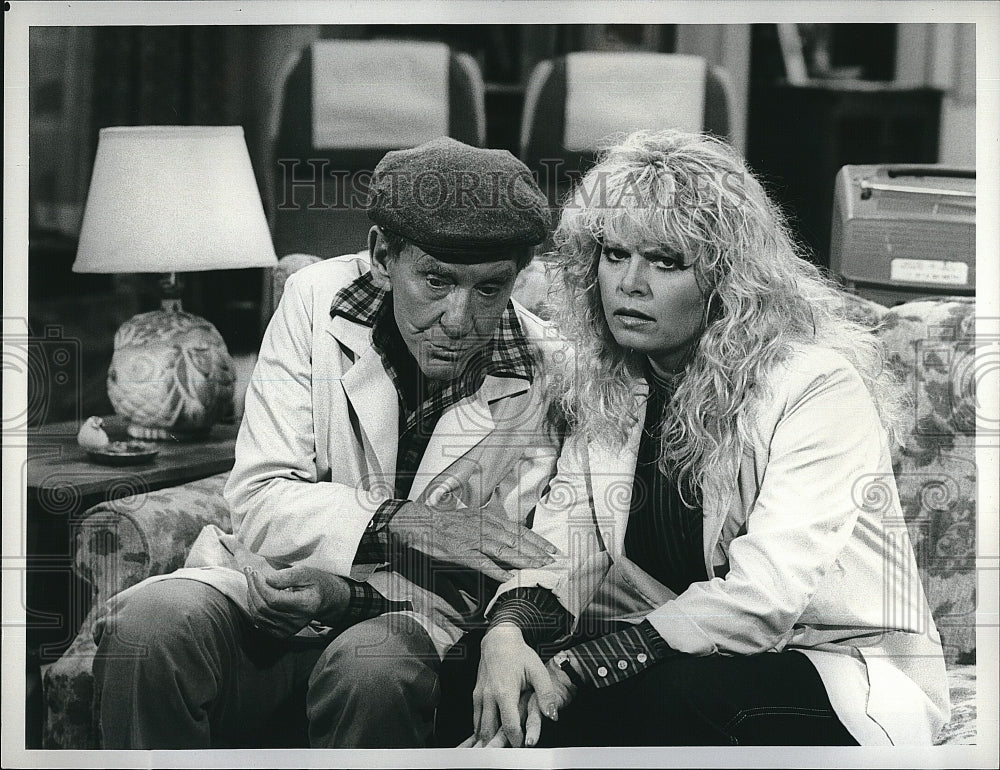 1982 Press Photo Burgess Meredith, and Sally Struthers in &quot;Gloria&quot;- Historic Images