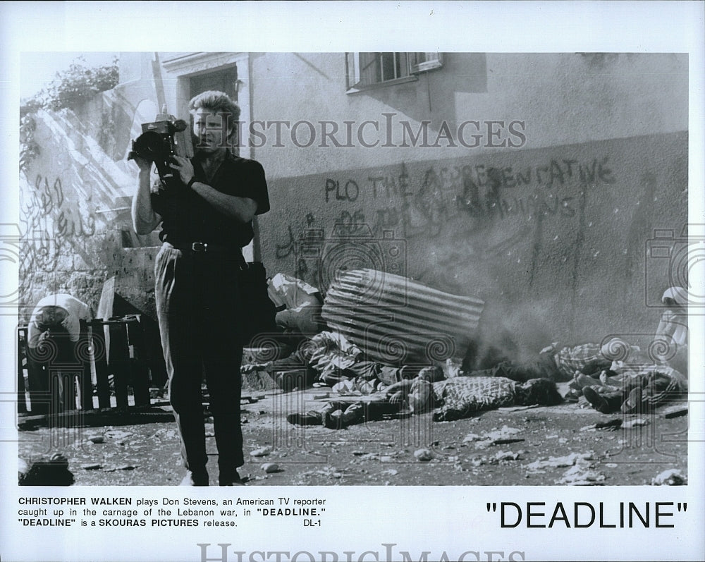 1987 Press Photo Christopher Walken Stars In &quot;Deadline&quot;- Historic Images