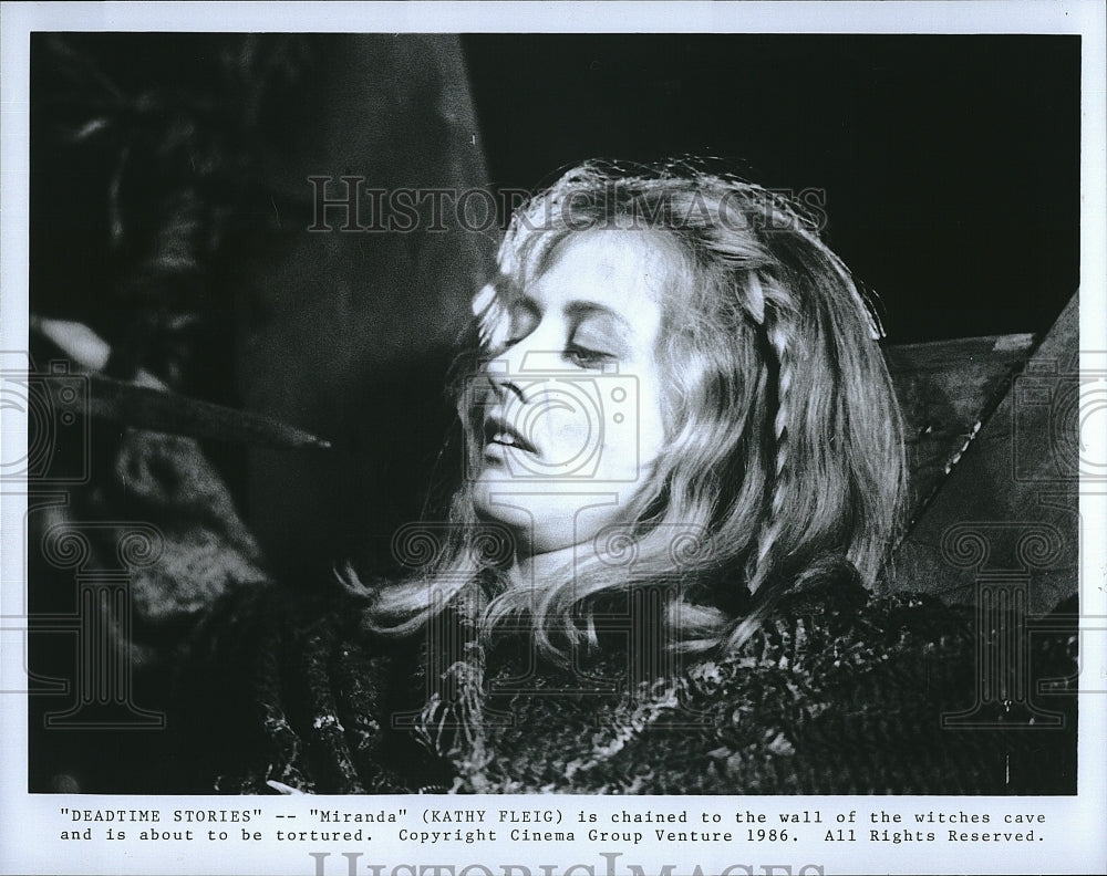 1986 Press Photo Kathy Fleig in &quot;Deadtime Stories&quot;- Historic Images