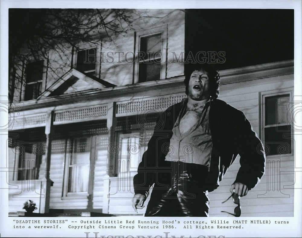 1986 Press Photo Matt Mitler in &quot;Deadtime Stories&quot;- Historic Images