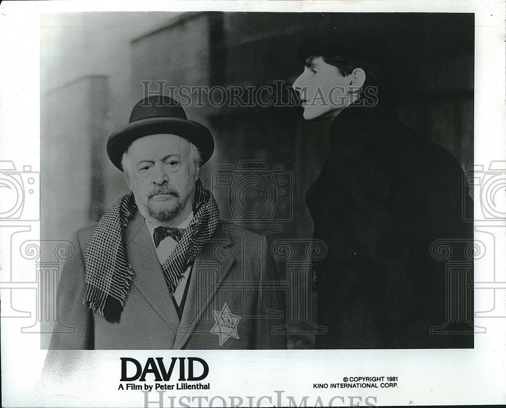 1981 Press Photo Actors in Scene from Film &quot;David&quot;- Historic Images