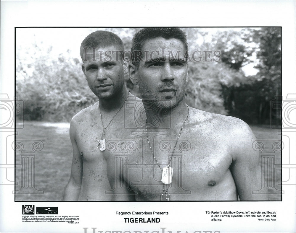 2000 Press Photo Matthew Davis Actor Colin Farrell Tigerland War Drama Movie - Historic Images