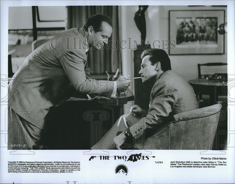 1969 Press Photo Actor Jack Nicholson in &quot;The Two Jakes&quot;- Historic Images