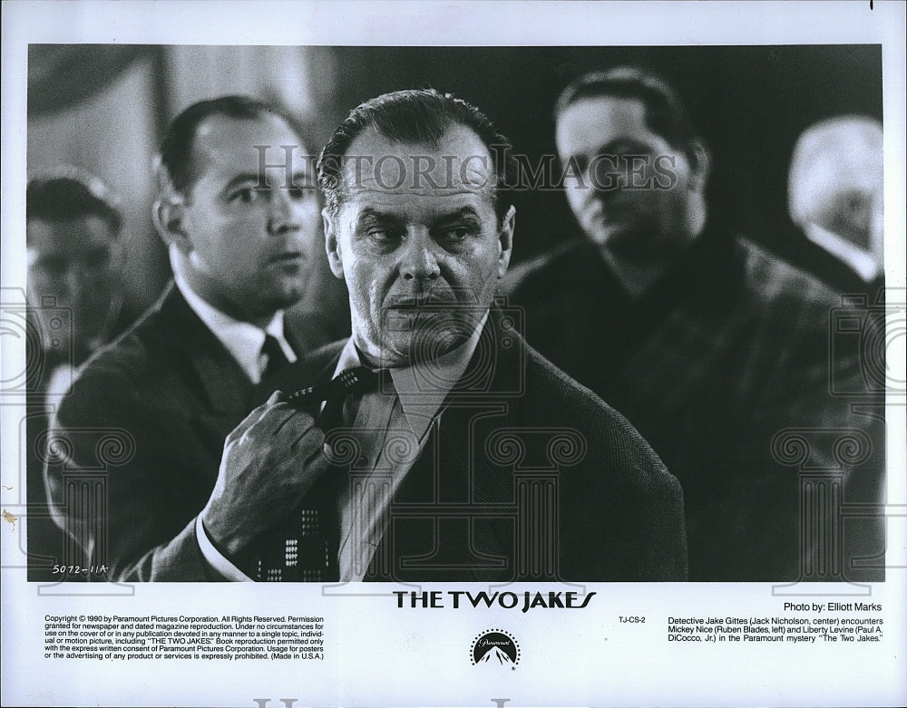 1990 Press Photo Actor Jack Nicholson in &quot;The Two Jakes&quot;- Historic Images