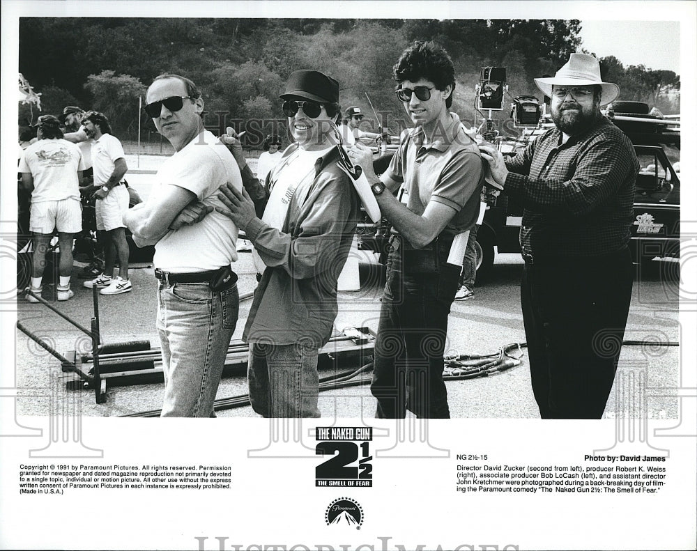 1991 Press Photo Director David Zucker Robert K. Weiss The Naked Gun 2 1/2- Historic Images