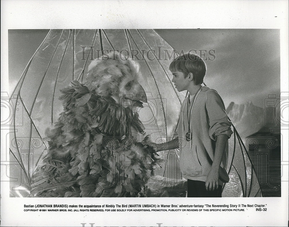 1991 Press Photo Jonathon Brandis in &quot;The Neverending Story II The Next Chapter&quot;- Historic Images