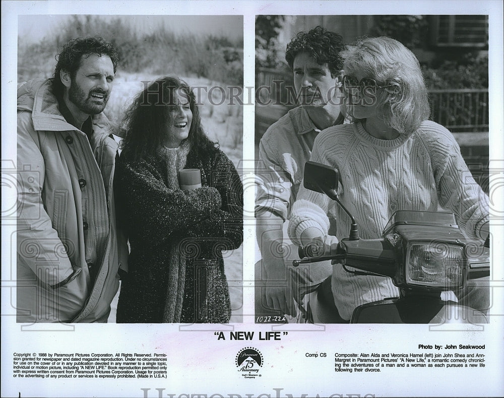 1989 Press Photo &quot;A New Life&quot; Ann-Margaret , Alan Alda,John Shea- Historic Images