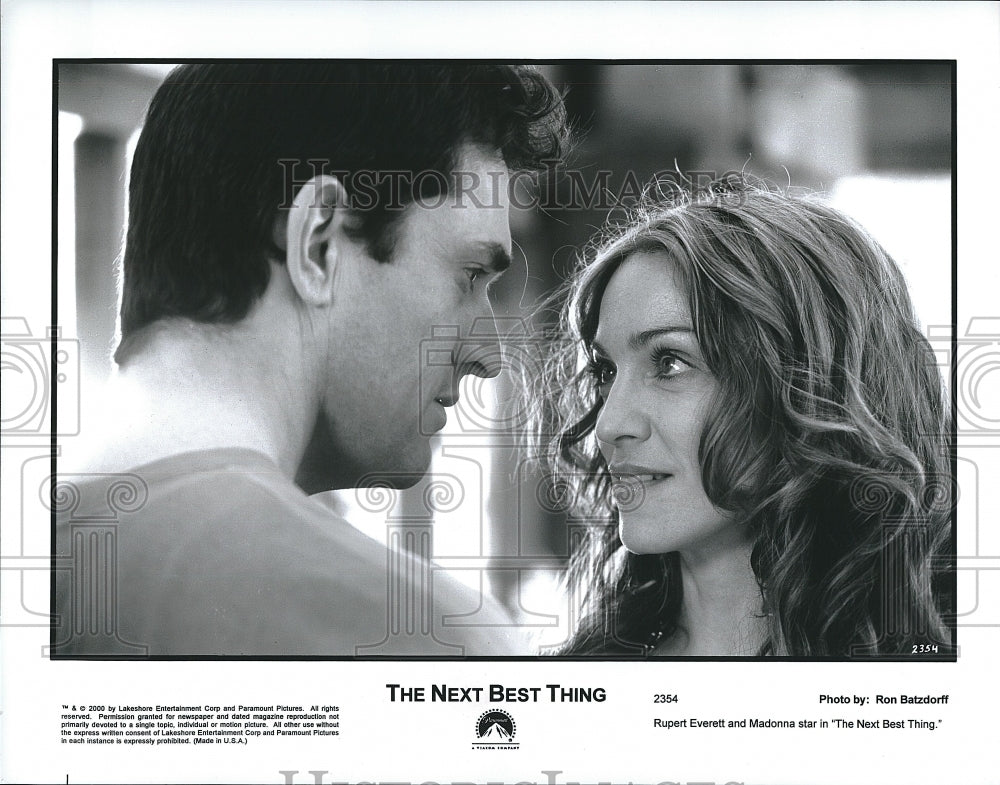 2000 Press Photo Rupert Everett &amp; Madonna Star In &quot;The Next Best Thing&quot;- Historic Images