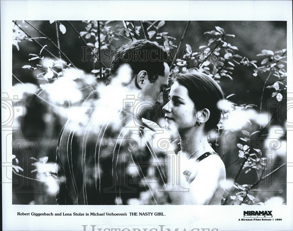 1990 Press Photo "The Nasty Girl" Robert Giggenbach, Lena Stolze- Historic Images