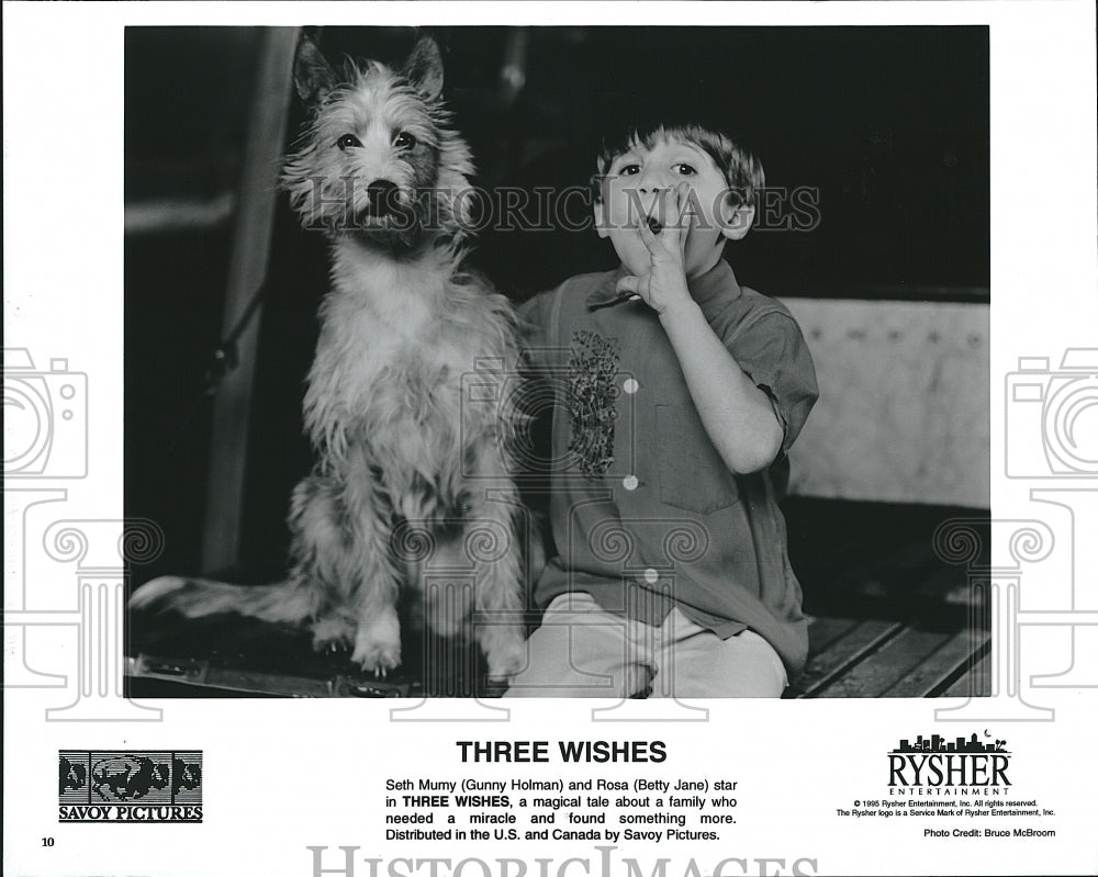 1995 Press Photo Gunny Holman, Betty Jane, &quot;Three Wishes&quot;- Historic Images