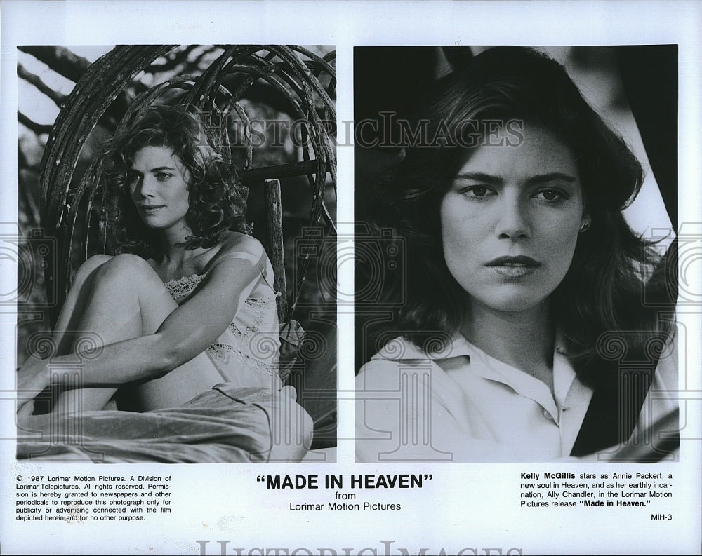 1987 Press Photo &quot;Made In Heaven&quot; starring Kelly McGillis- Historic Images