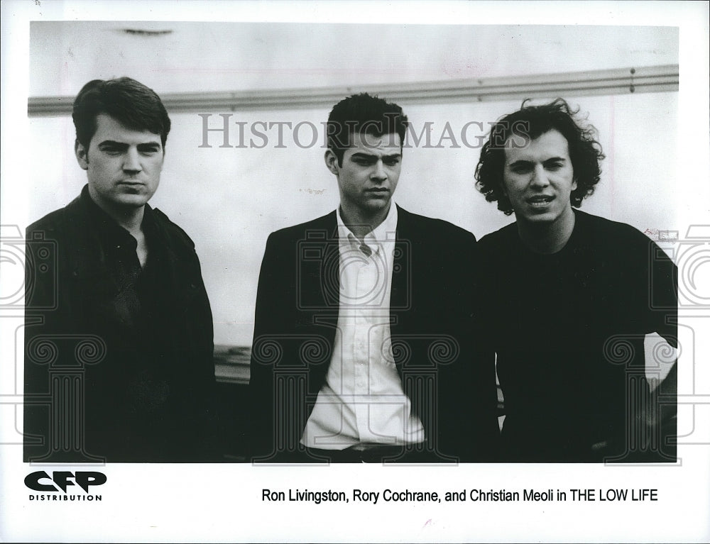 1996 Press Photo &quot;The Low Life&quot; Ron Livingston,Rory Cochrane,Christian Meoli- Historic Images