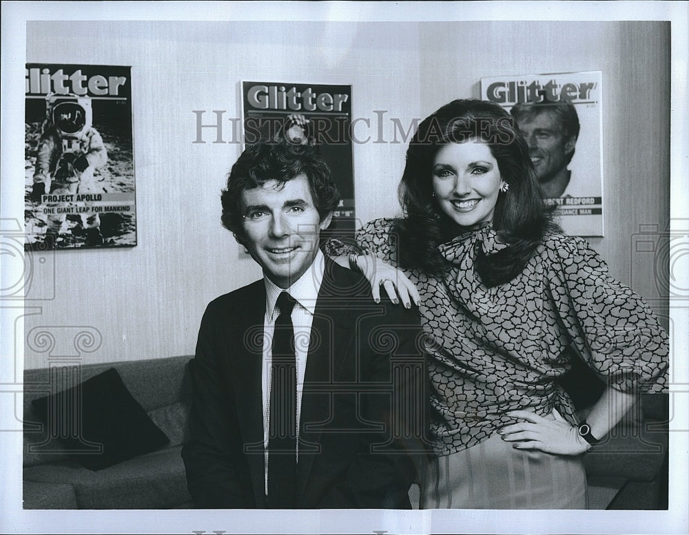 1984 Press Photo &quot;Glitter&quot; David Birney, Morgan Brittany- Historic Images