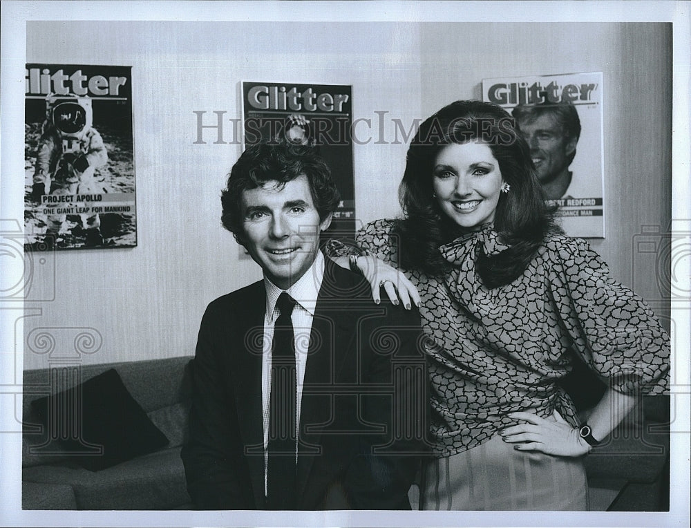 1985 Press Photo &quot;Glitter&quot; David Birney, Morgan Brittany- Historic Images