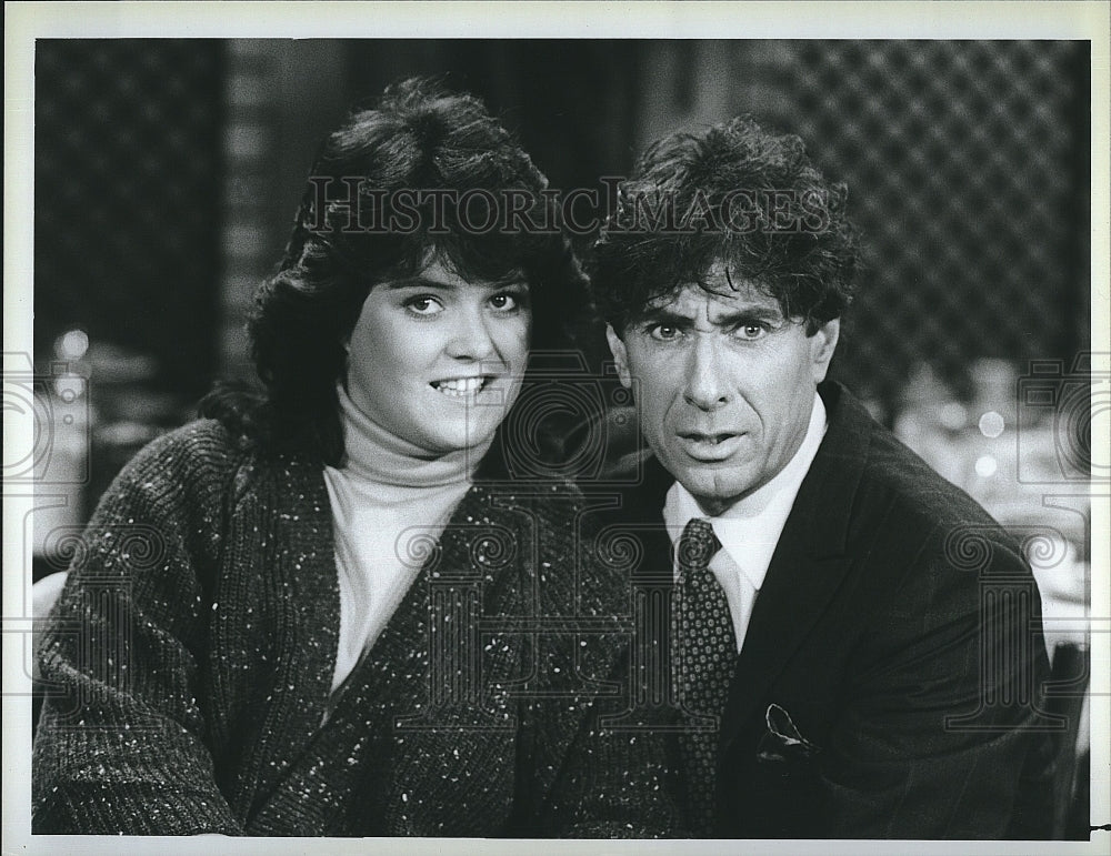 1986 Press Photo Paul Sand Actor Rosie O&#39;Donnell Actress Gimme A Break TV Show- Historic Images