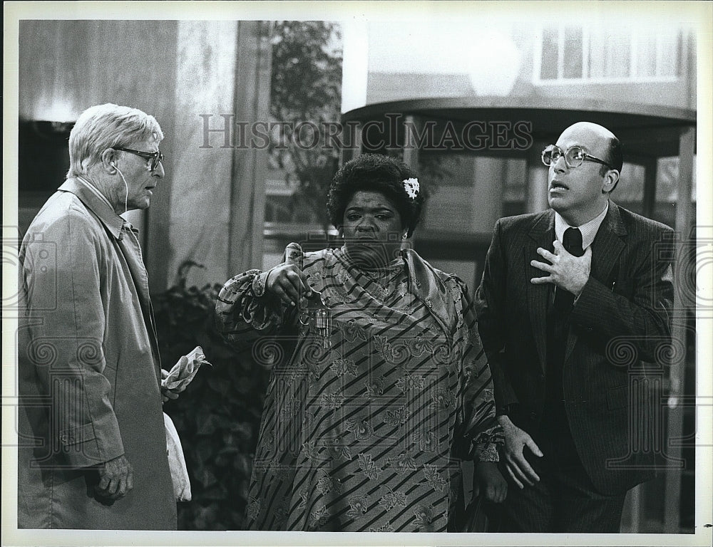 1983 Press Photo Nell Carter John Hoyt Ken Olfson Gimme A Break TV Show Sitcom- Historic Images