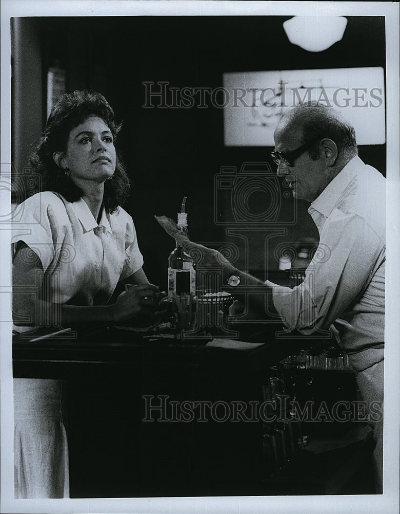 Press Photo Actress Mary Page Keller, Actor Stanley Brock In Duet- Historic Images