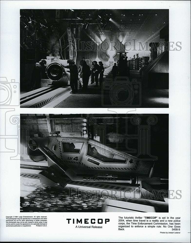 1994 Press Photo Several Scenes From Timecop Futuristic Movie Film- Historic Images