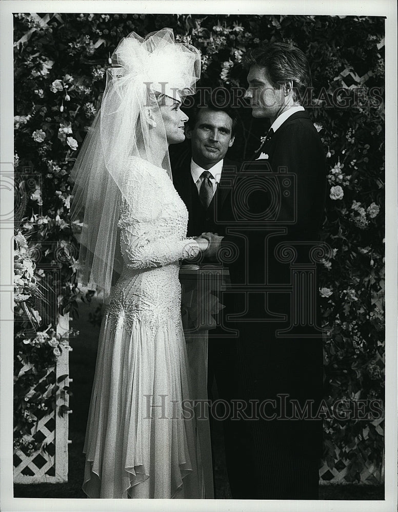 Press Photo David Selby American Actor Susan Sullivan Actress Falcon Crest TV - Historic Images