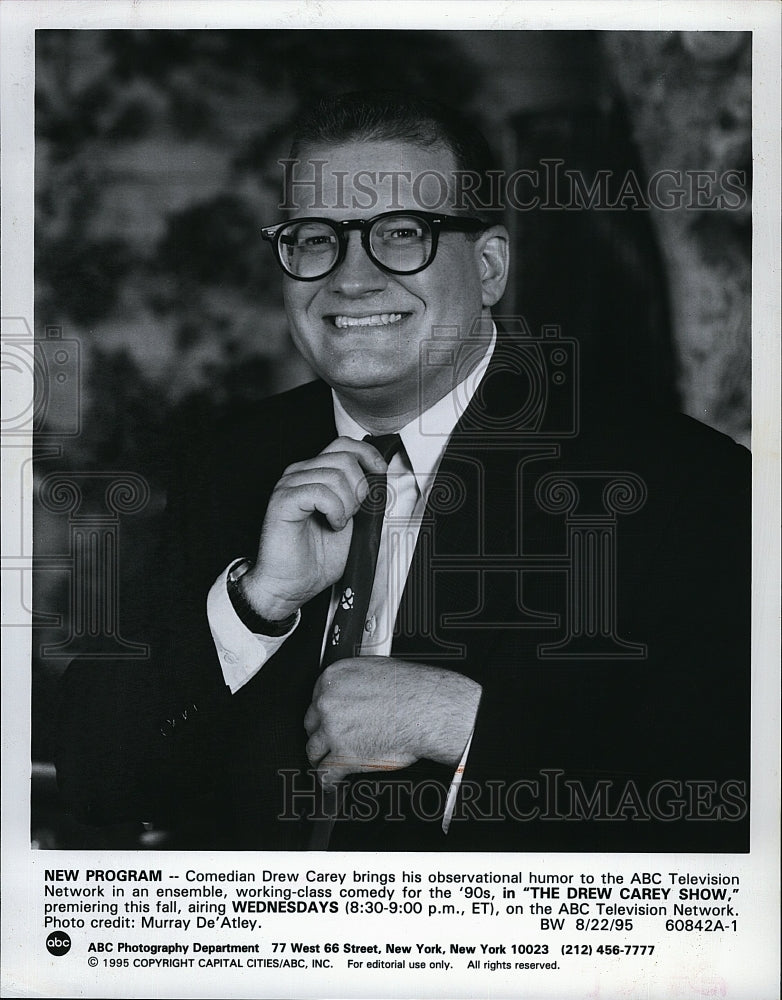 1995 Press Photo Comedian Drew Carey Show Television Comedy Show Sitcom TV- Historic Images