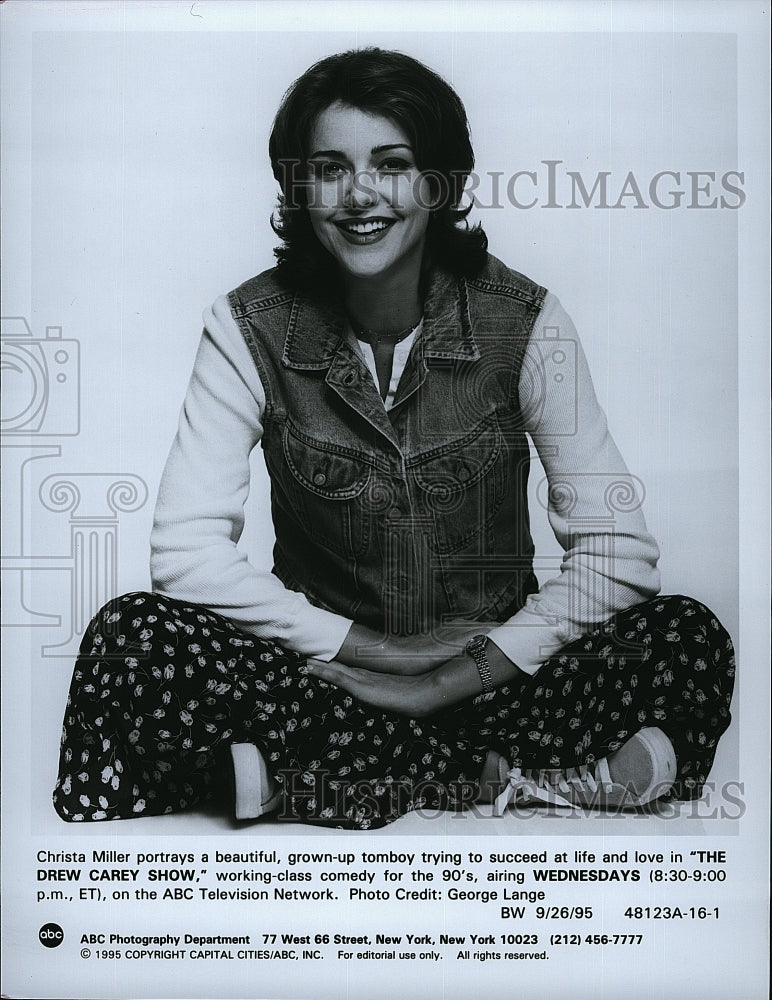 1995 Press Photo Christa Miller American Actress Drew Carey Show Comedy Sitcom- Historic Images