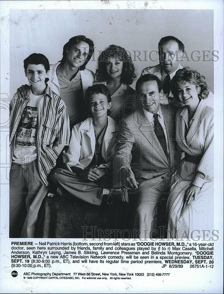 1989 Press Photo Neil Patrick Harris Max Casella Kathryn Layng James Sikking- Historic Images