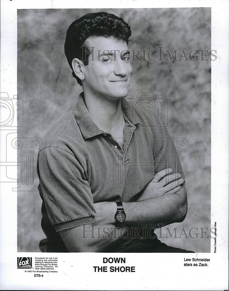 1992 Press Photo Down The Shore Film Actor Lew Schneider Character Portrait- Historic Images