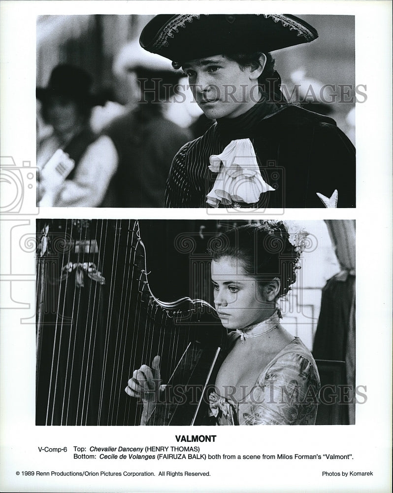 1989 Press Photo Valmont Henry Thomas Fairuza Balk- Historic Images