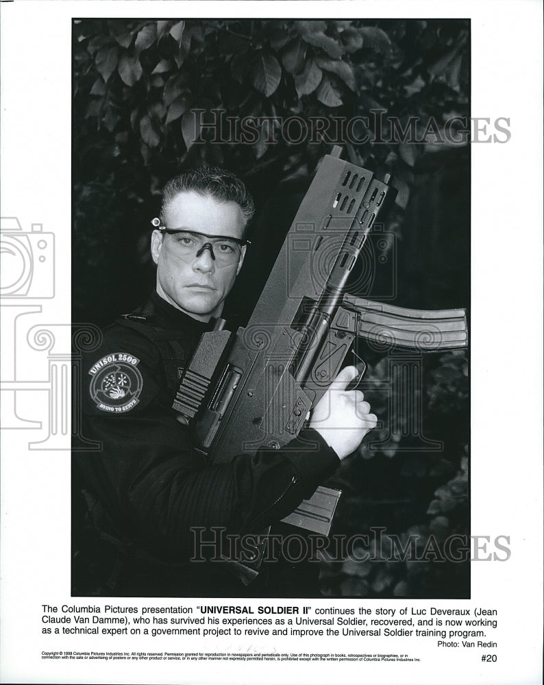 1988 Press Photo Universal Soldier II Jean Claude Van Damme- Historic Images