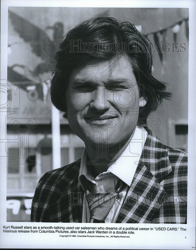 1980 Press Photo Used Cars Film Actor Kurt Russel Character Portrait- Historic Images