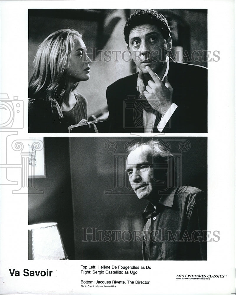 2001 Press Photo Va Savoir Film Helene De Fougerolles Sergio Castellitto Scenes- Historic Images