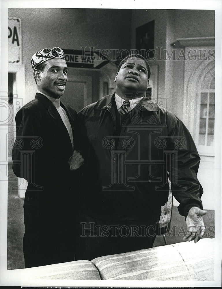 1989 Press Photo Tommy Davidson, Paul Bates "Coming to America"- Historic Images