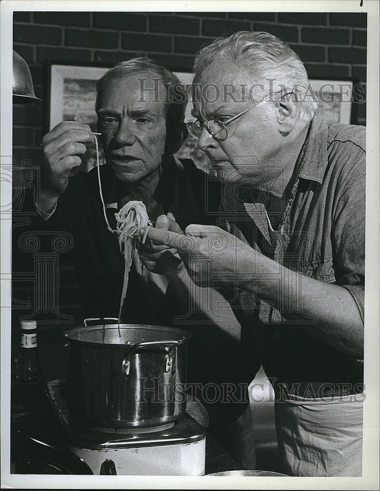 1982 Press Photo Ray Walston, My Favorite Martian, Art Carney, Honeymooners- Historic Images