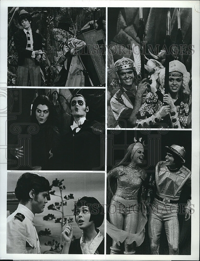 1976 Press Photo Scenes from &quot;Donny &amp; Marie&quot; Donny Osmond &amp; Maria Osmond- Historic Images