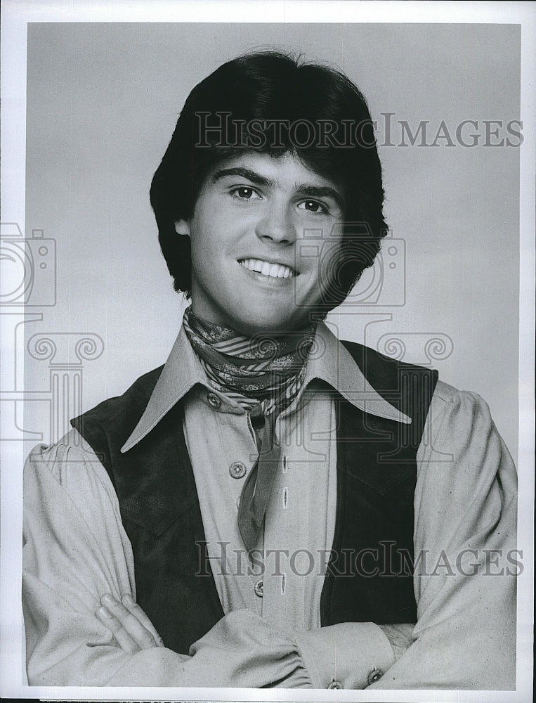 1977 Press Photo Actor Donny Osmond of &quot;Donny &amp; Maire&quot;- Historic Images