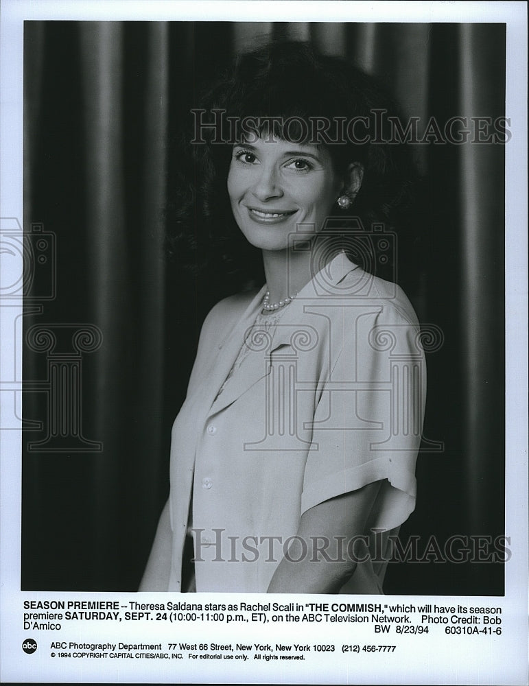 1994 Press Photo Theresa Saldana as Rachel Scali in &quot;The Commish&quot;.- Historic Images