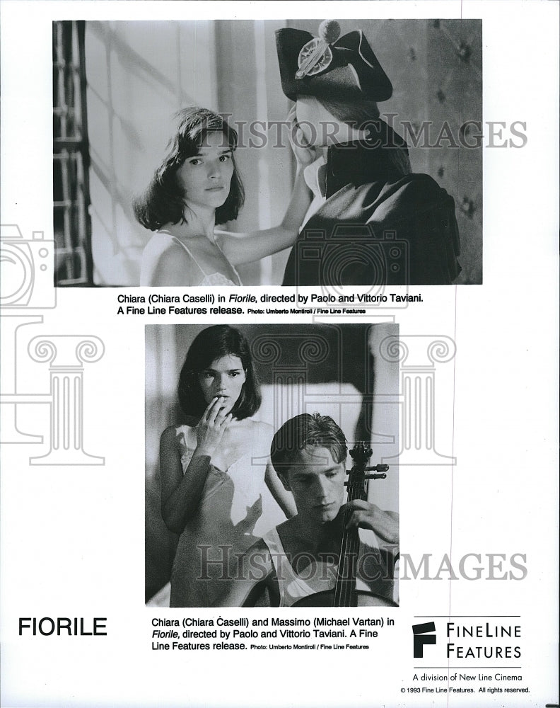 1993 Press Photo Chiara Caselli, Michael Vartan &quot;Fiorile&quot;- Historic Images