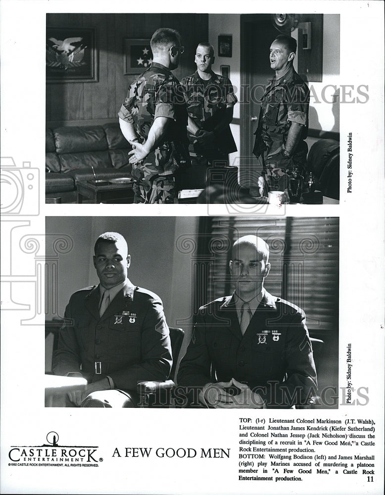 1992 Press Photo Walsh, Sutherland, Nicholson, Bodison Marshall &quot;A Few Good Men&quot;- Historic Images