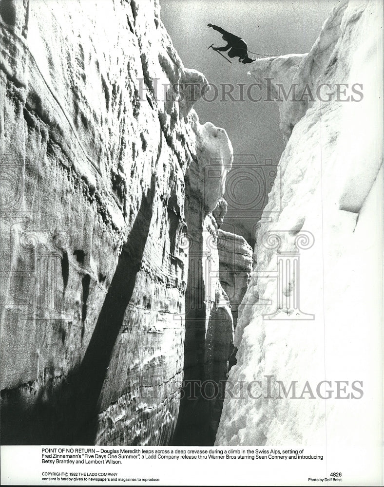 1982 Press Photo Douglas Meredith American Actor Five Days One Summer Movie Film- Historic Images