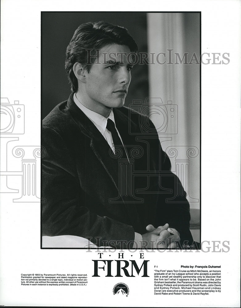 1993 Press Photo Tom Cruise As Mitch McDeere In &quot;The Firm&quot;- Historic Images