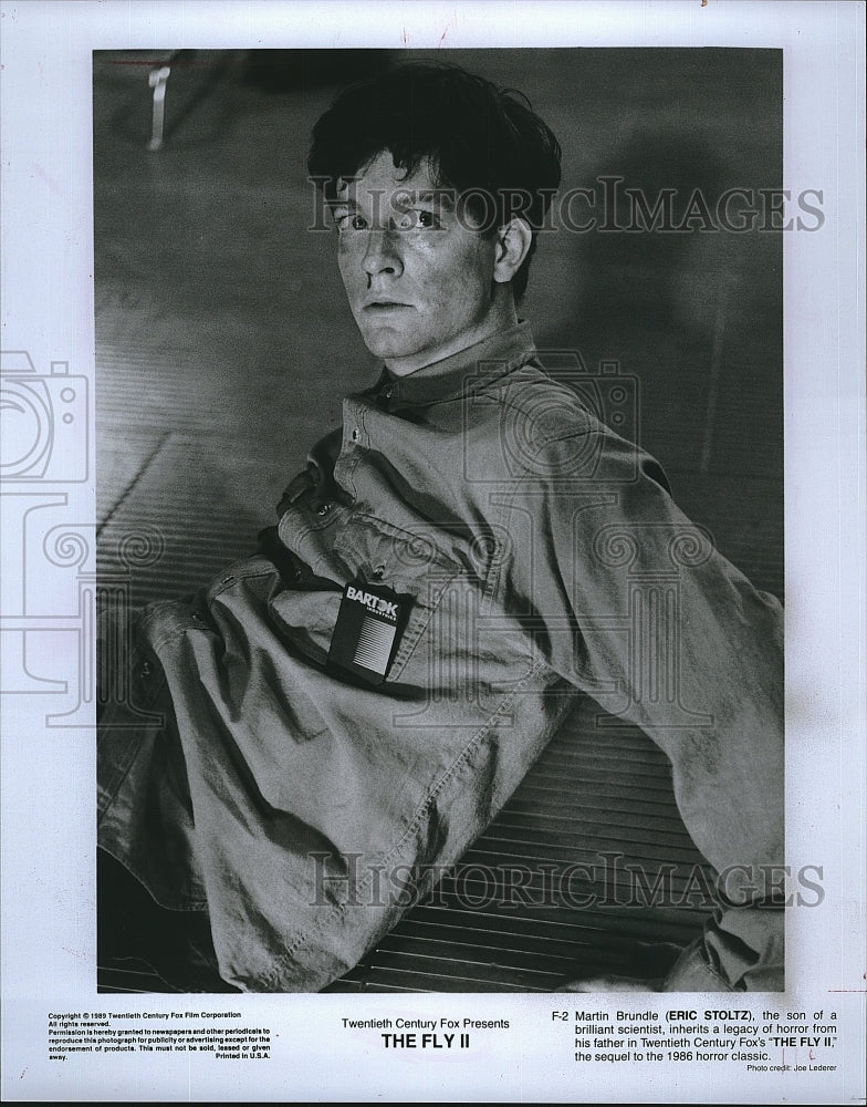 1989 Press Photo Eric Stoltz American Actor The Fly II Horror Film Movie- Historic Images