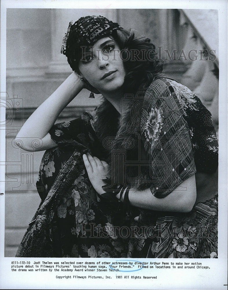 1981 Press Photo Jodi Thelen American Actress Four Friends Drama Film Movie- Historic Images